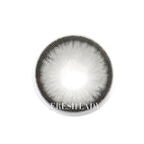 Gray Contact Lenses Makeup Look Clean Girl Style Soft Glam Eyes Cool Tone Gray Yearly Cosmetic Lenses