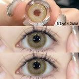 1 Pair Colored Contact Lenses for Eyes Natural Look Brown Eye Lenses Gray Contact Blue Lenses