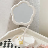 Makeup Mirror Standing Wooden Can Rotate 360 Degrees Generally Used In Dormitories And Homes Convenient To Use