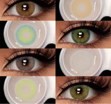 New Natural Color Contact Lenses 2pcs Colorful Makeup Eyes Contact Lens Blue Beauty Pupils Yearly Cosmetic Gray Lenses