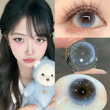 New Korea Colored Contact Lenses Makeup 2 Pieces Brown Blue Soft Lens Fast Shipping Eye Beauty Pupil ﻿