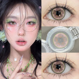 1Pair Colored Contact Lenses Cosplay Red Blue Purple Green Brown Grey Anime Lenses Halloween Beauty Cosmetic for Eye