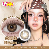 Color Contact Brown Eye Color Lenses Makeup Colored Pupils Woman Makeup Green Lens Black Lens Natual Look Woman Accesories