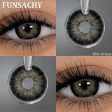 1 Pair Black Color Contact Lenses Brown Grey Beauty Soft Contact Lenses Yearly Fast Shipping Beauty Pupils Cosmetics