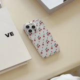 INS Korea Cherry Fruit Phone Case For Iphone 15ProMax 16Pro 13 14 15 16 Pro Max Pendant Bracelet Fundas Cover
