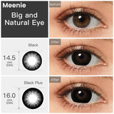 16mm Big Eye Black Super Size Plus Black Lenes Anime Cosplay Cute Color Soft Lenses Halloween Lens Crazy Contact Lenses