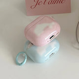 Korean Cartoon Cute Blue Dolphin Pattern Couple Earphone Case For AirPods 4 New Soft Cover For AirPods Pro 2 3 1 With Pendant