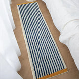 Striped Long Plaid Tufted Rug Memories Flocking Carpet Floor Anti Slip Doormat  Bathmat Bedside Rug  Bedroom Cloakroom Bathroom