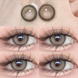 1Pair nature Contact Lenses Soft Lenses Brown Eye Diameter 14.5mm 14.2mm 14.0mm Beautiful pupils Black Lens Myopia Degree