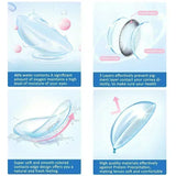 Color Contact Lenses for Eyes 1 Pair Gray Fashion Cosmetic Lenses Green Pupils Gray Natural Eye Contacts Women Eye Lens
