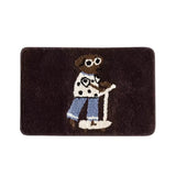 Chic Tufting Letters Dog Bathroom Mat Cartoon Bathmat Rug Carpet Entrance Doormat Floor Anti Slip Foot Pad Aesthetic Home Decor