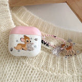 Cute Cartoon Deer Rabbit Silicone Earphone Case For Apple AirPods 1 2 3 4 Pro 2 Wireless Bluetooth Earphones Protection Cover