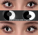 2Pcs Cosplay Colored Contact Lenses Crazy Red Eye Lenses Anime Purple Eyes Contacts Halloween Lenses for Beauty Makeup