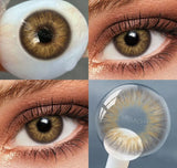 Color Contact Lenses for Eyes 1pair Yearly Natural Eye Color Makeup Lens Brown Cosmetic Soft Eye Lenses Beauty Pupils