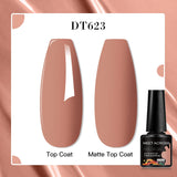 7ml Rubber Base Nail Gel Polish Nude Milky White DIY Nail Art Soak Off Gel Polish Semi Permanent Painting UV Vernis