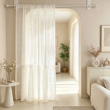 1pc Korean Retro Lace Sheer Curtain,Made Of Polka Dot Fabric Curtains for luxurious living room and bedroom Windows,Home Drapes