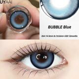 New 1pair Colored Contact Lenses for Eyes Blue Natural Look Brown Eye Lenses Cosmetic Beauty Pupils