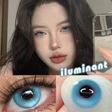 2pcs 1pair Cyber Series Halloween Colored Contact Lenses for Makeup Eyes Big Pupils Red Contact Lenses Pink Lens Myopia
