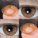 2pcs/pair 14.5MM Iris Brown Lenses Beauty Makeup Pupils Eye Color Lenses Colorful Contact Lenses Fashion Blue Green Lens