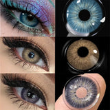 Eye Eyes Color Contacts Colored Contact Lenses Lens Daily Prescription Cosmetics Myopia Natural 2Pcs 12 Months 1 Year