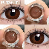 1pair Colorcon Contact Lenses for Eyes High Quality Soft Natural Contact Lenses Gray Beautiful Pupil Lens Blue Eye Lens