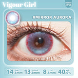 2pcs Half-yearly Color Lenses Vigour Girl Series Artistic Design for Photoshoot Anime Dreamy Eye Brightening Effect