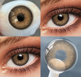 Color Contact Lenses for Eyes 1pair Yearly Natural Eye Color Makeup Lens Brown Cosmetic Soft Eye Lenses Beauty Pupils