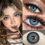 Complete Blue Colored Contact Lenses Collection | Natural Rimmed Blue Patterns | Perfect for Dating, Photoshoots