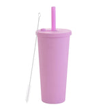 700ml,Double-Layer Straw Cup/MUG,Drinkware,Environmentally Friendly Plastic,Large Diameter,Transparent Milk Tea Cup,Holiday Gift