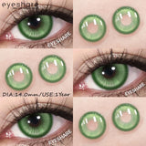 Halloween Color Contact Lenses Cosplay Red Eye Makeup Lenses Blue Pink Anime Eyes Contacts for Party Green Beauty Lens