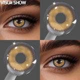 Natural Brown Colored Contact Lenses Eyes Color Lens 1Pair Small Pupil Lens 12-Month Disposable Cosplay Makeup Lenses
