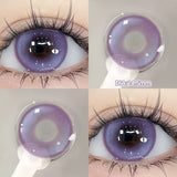 1 Pair(2pcs) Brown Beauty Colored Contact Lenses for Eyes Purple Halloween Lens Big Eye Lens Natural Look Gray Blue Lens