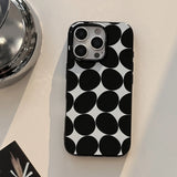 Luxury Personality Circle Soft Phone Case For iPhone 16 15 14 13 12 mini 11 Pro Max XS XR X 7 8 Plus Shockproof Protective Cover