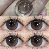 Colored Contact Lenses for Eyes Brown High Quality Lense with Degree Natural Beauty Eye Contacts Lenses Yearly 1 Pair