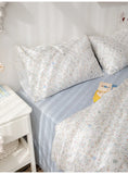 Lilys  Fre Floral Little Girl Cotton Bedding Set Tee Four Pieces Suite Snail Tower Pure Cotton Bed Linens for Kids