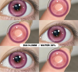 1 Pair Cosplay Colored Contact Lenses Anime Blue Lenses Purple Eye Halloween Makeup Contact Yearly Pink Beauty Pupils
