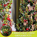 6/12Pcs Christmas Decoration 22CM Artificial Pine Branches for Home Decor Christmas Tree Pendant Ornament Party Gifts Supplies