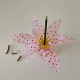 Handmade 3D Glass Ceramic Lily Incense Holder Ornament Glass Fragrance Ornament