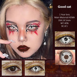 2pcs Cosplay Colored Contact Lenses for Eye Crazy White Contact Lenses Halloween Beauty Makeup Lens Anime Black Lens