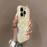 Candy Color for Magsafe Flower Matte Case for iPhone 17 16 15 14 Pro Max 12 13 11 Magnetic Shockproof Frosted Luxury Cover