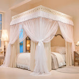 Shading Bed Curtain Canopy for Girl Room Palace Mosquito Net with Frame Romanticbedroom Decoration Four Season