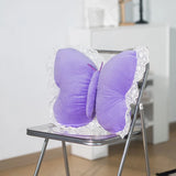 Butterfly Lace Pillow Butterfly Shaped Decorative Pillow For Sofa Couch Bed Plush Velvet Lumbar Support Cushion For Office Chair
