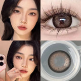 1Pair Color Contact Lens Pupils High Quality Cosmetic Blue Brown Makeup Black Lenses Eyes Blue Gray Fast Shipping