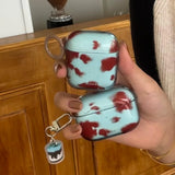 Cartoon Cute Amber Blue Clear Soft Earphone Case For AirPods 4nd Air Pods 3 Pro 2 With Keychain Fall Prevention Protective Cover