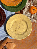 Nordic Ceramic Splashed Ink Plate Household Colored Breakfast Bread Disc High-end Restaurant Dessert Plates Niche Dot Tableware