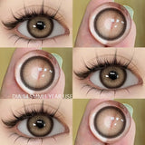 1 Pair Colored Contact Lenses for Eyes Doll Eye Cosmetics Blue Contact Lenses Fashion Lens Eye Makeup Yearly Use