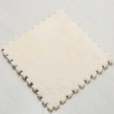 Plush Puzzle Foam Floor Mat Baby Play Mat Cute Soft Fluffy Interlocking Square Foam Tiles Area Rugs Carpet for Parlor Bedroom