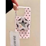 3D Cute Stars for Magsafe Magnetic Holder Phone Case for Iphone 16pro 15promax 14 13 Pro Max Mirror Back Cover for Women Girl