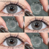 1 Pair Blue Color Contact Lenses for Eyes Cosmetic Korean Brown Contact Cosmetic Eye Contacts lenses doll'eye softlenses
