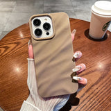 Glitter Wavy Stripes Phone Case For iphone 11 12 13 14 Pro Max 14 Plus X XS XR Max 7 8 Plus Smooth Silk Soft Back Cover Case